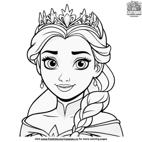 Elsa frozen coloring pages