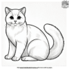 Exquisite Cat Coloring Pages