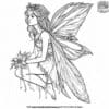 Realistic Fairy Coloring Pages