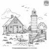 Detailed Farm Coloring Pages