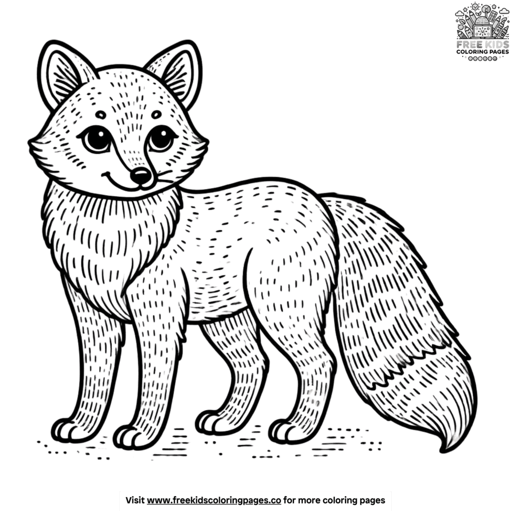 Realistic fox coloring pages bringing wildlife to life