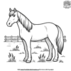 Realistic Horse Coloring Pages