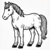 Lifelike Horse Coloring Pages