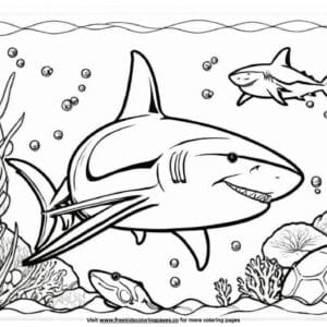 Realistic ocean coloring pages