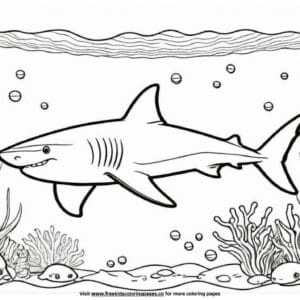 Vibrant ocean coloring pages