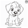 Vivid Puppy Coloring Pages for Aspiring Artists