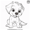 Lifelike Puppy Coloring Pages for Aspiring Artists