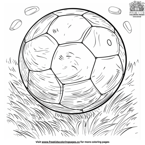 Realistic Soccer Coloring Pages