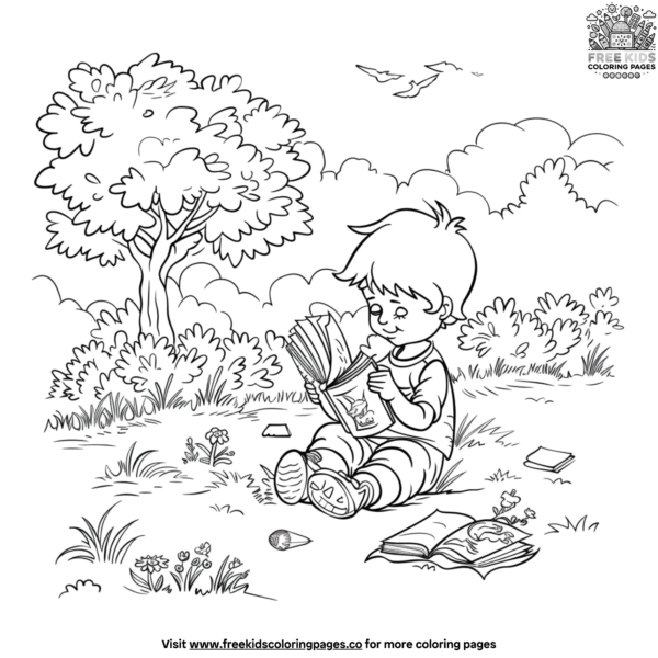 Relaxing coloring pages for students