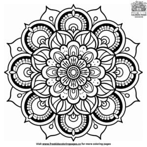 Serene Mandala Coloring Pages