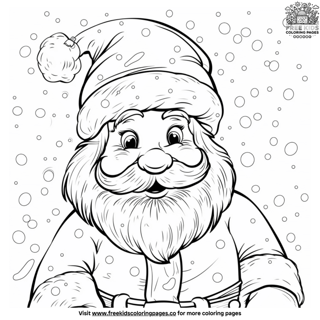 Captivating Santa Christmas Coloring Pages For The Holiday Season