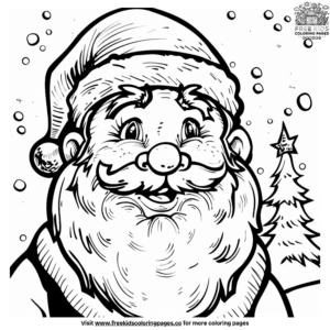 Festive Santa Christmas Coloring Pages for the Holiday Season