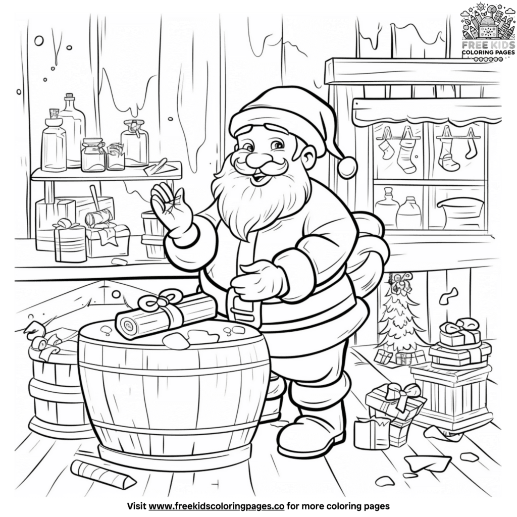 Easy Santa Coloring Pages easy-santa-coloring-pages