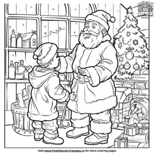 Delightful Santa's Workshop Coloring Pages