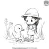 Sarah and Duck Coloring Pages