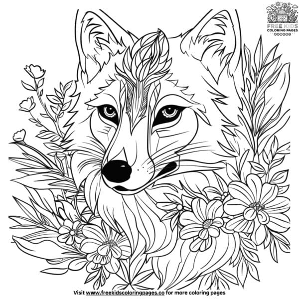 Gentle animal relaxing coloring pages