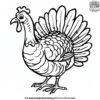 Easy Turkey Coloring Pages