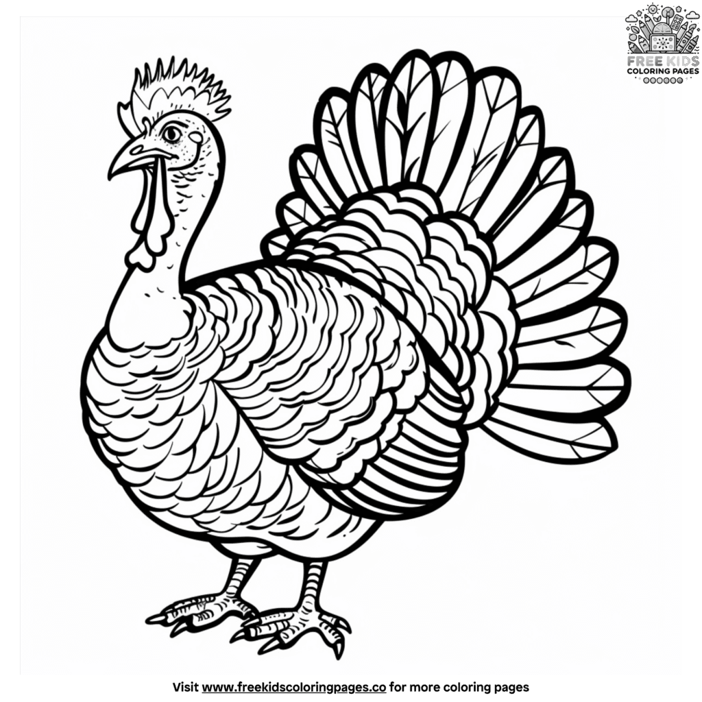 21+ Delightful Turkey Coloring Pages