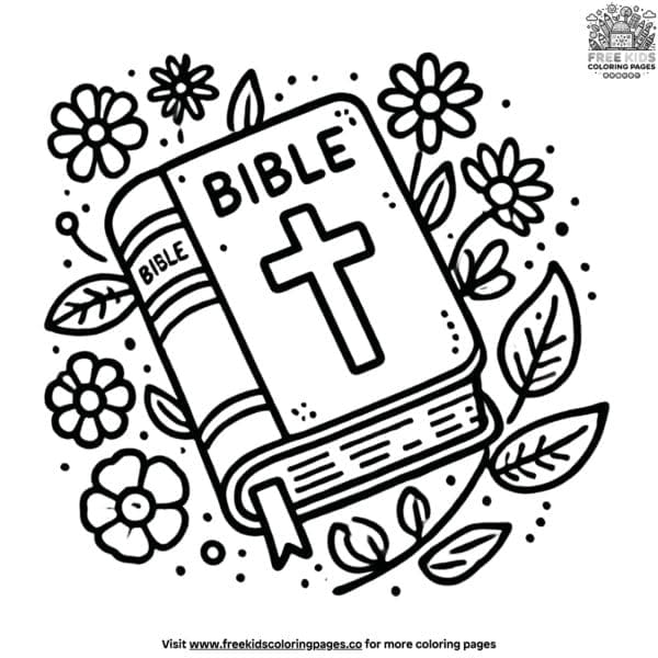 Simple bible coloring pages