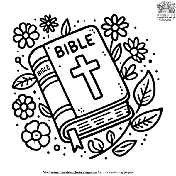 Simple Bible coloring pages