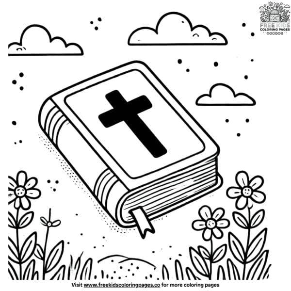 Easy bible coloring pages