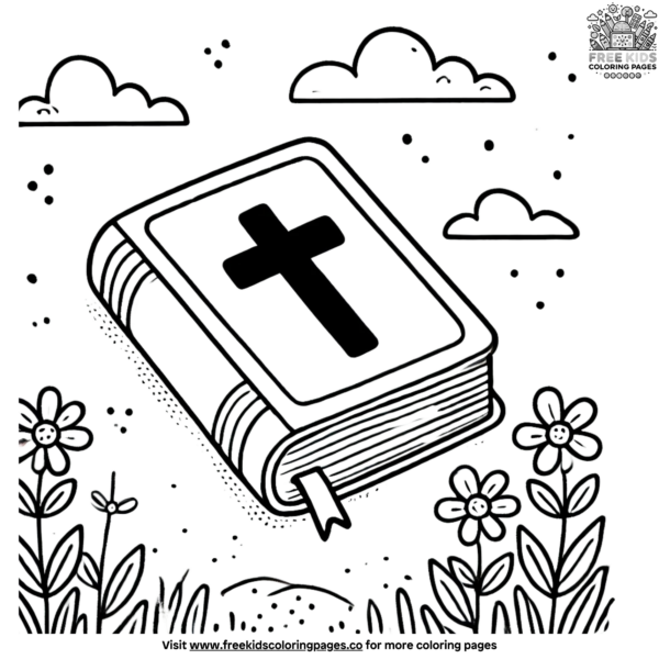Simple Bible coloring pages