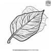 Simple Leaf Coloring Pages