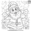 Simple Santa Coloring Pages