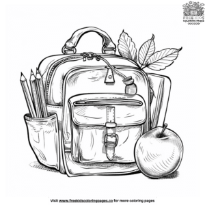 Easy Back to School Coloring Pages