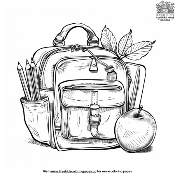 Easy Back to School Coloring Pages