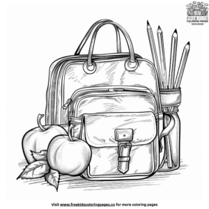 Easy Back to School Coloring Pages