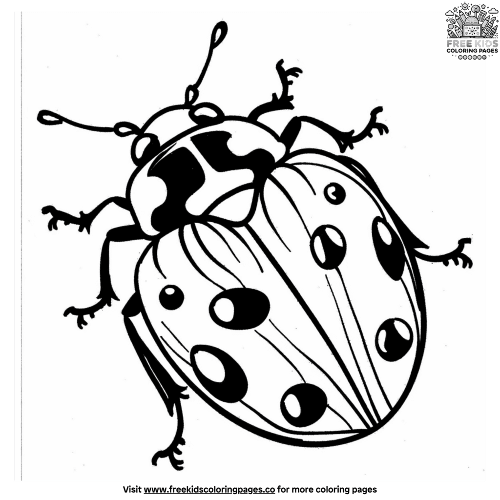 Easy bug coloring pages