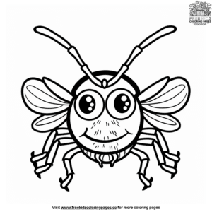 Silly bug coloring pages