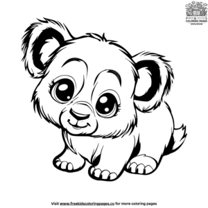 Lively cute animal coloring pages for toddlers