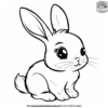 Easy Cute Bunny Coloring Pages