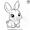 Friendly Cute Bunny Coloring Pages