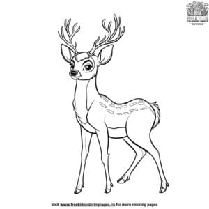 Easy Deer Coloring Pages