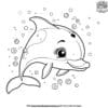 Basic Dolphin Coloring Pages For Young Artists