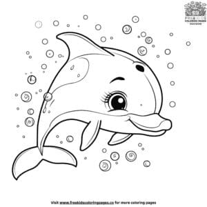 Basic Dolphin Coloring Pages For Young Artists