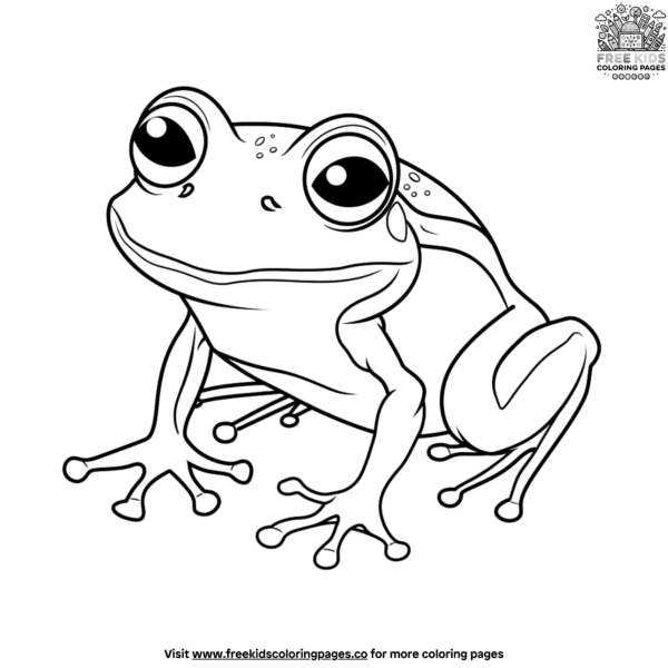 Simple and Easy Frog Coloring Pages for Beginners