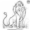 easy lion coloring pages