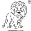 Relaxed Lion Coloring Pages