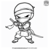 Easy Ninja Coloring Pages