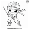 Easy Ninja Coloring Pages