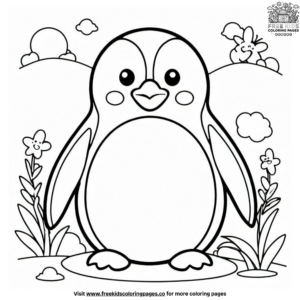 Simple and Easy Penguin Coloring Pages: Perfect for Beginners