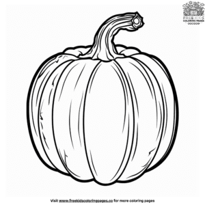 Easy pumpkin coloring pages