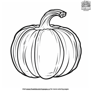 Easy Pumpkin Coloring Pages