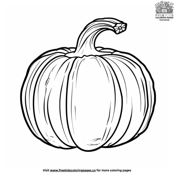 Easy pumpkin coloring pages