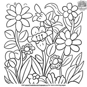 Easy Relaxing Coloring Pages for Kids