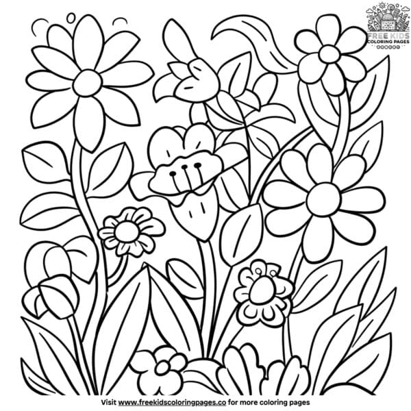 Easy relaxing coloring pages for kids